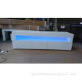 White Tv Cabinet High glossy TV stand with LED light Supplier